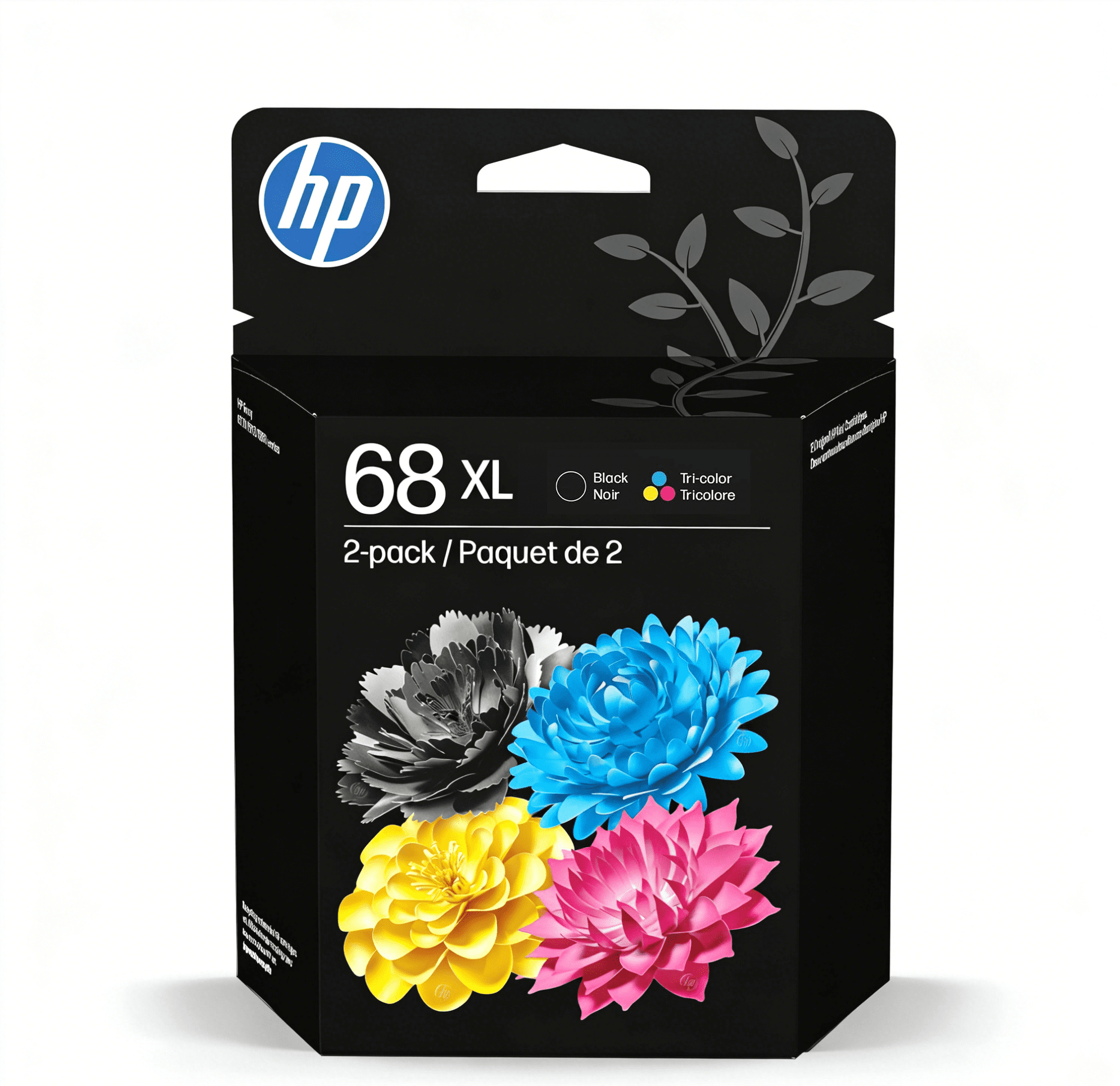 68XL 68 Ink Cartridges Compatible for HP 68 68e Ink Cartridges Black&Tri-Color High Yield | Works for Envy 6155e 6152e 6555e 6552e 6558e (2Pack )