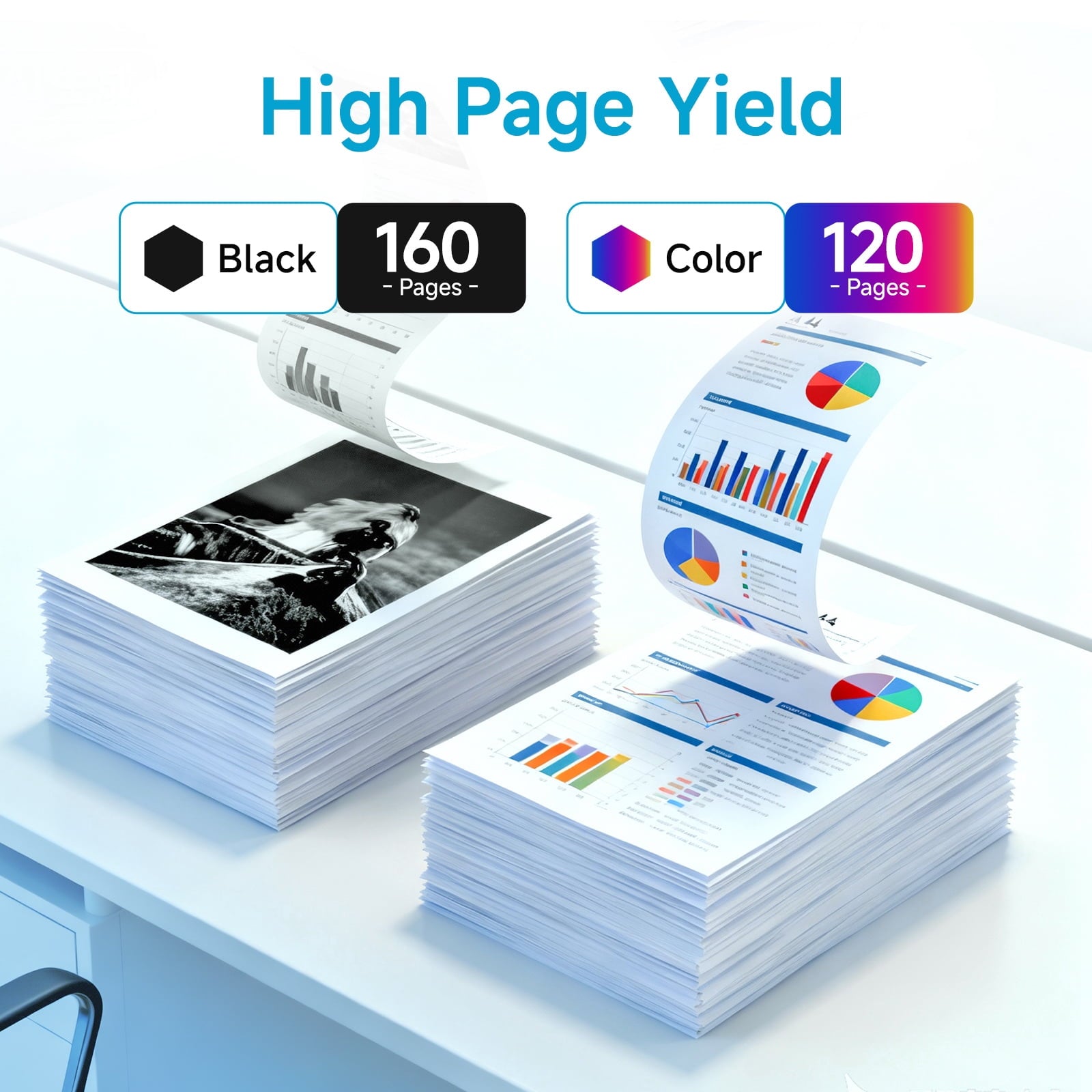 68XL 68 Ink Cartridges Compatible for HP 68 68e Ink Cartridges Black&Tri-Color High Yield | Works for Envy 6155e 6152e 6555e 6552e 6558e (2Pack )